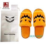 Zapatilla de felpa suave de calabaza de Hallowen